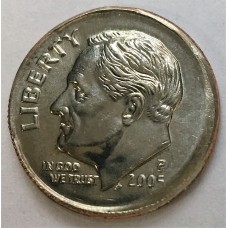 UNITED STATES OF AMERICA 1998 . ONE 1 DIME COIN . ERROR . MIS-STRIKE